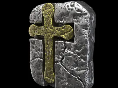 Pendant jewelry Jesus cross vol3  3D print model