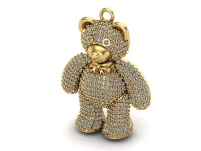 DIJE OSO  TEDDY ESCUALIZABLE-TEDDY BEAR-PENDANT 3D print model