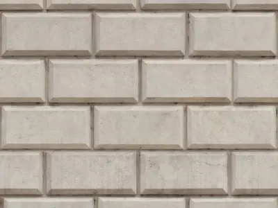 Vray - stone wall facade material 3D model