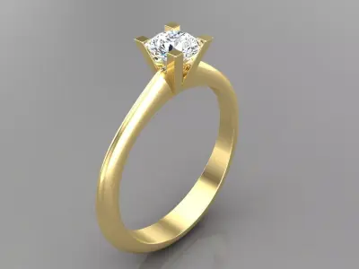 Ring M66 The luxury female ring with gems wedding 3D print model