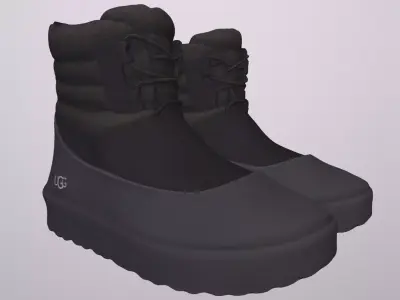 UGG CLASSIC MINI SHOES PBR Low-poly 3D model
