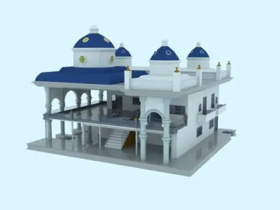 Villa mosque 3D model