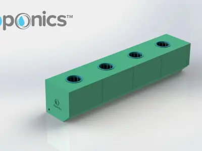 Planter - 3Dponics Snap and Grow Garden Free 3D print model