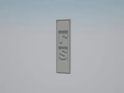 Camaro 1967 RS logo badge Free 3D model