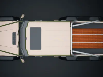 Mercedes AMG G63 6x6 edition Low-poly 3D model