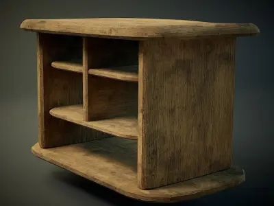 Table Low-poly 3D model shop