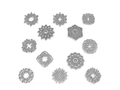 Decorations 01 Set 3D model