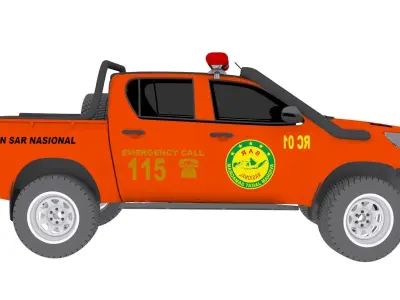 Truck Basarnas SAR 3D model