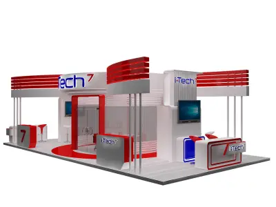 Booth Exhibition Stand a317b  3D model