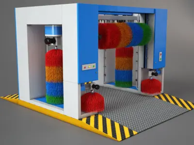 Car Wash 3D model