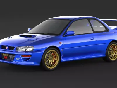 Subaru Impreza 22b STI 3D model