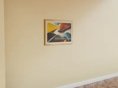 Framed Artwork Abstract Geometric 9 3D model