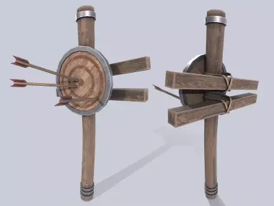 Training dummy Low-poly 3D model