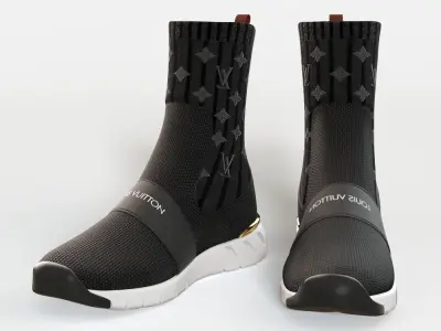 AFTERGAME SNEAKER BOOT louis vuitton 3D model