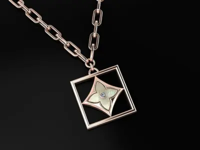 Louis Vuitton Pendant 3D print model