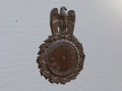 Wood Clock Decor 3D print model