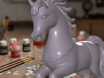 Christmas Creations - Horse 3D print model