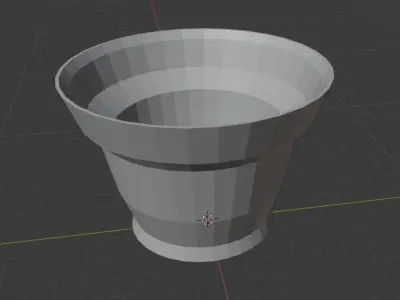 Simple flower pot Free 3D model