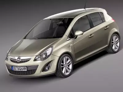 Opel Corsa 5 door 2012 3D model