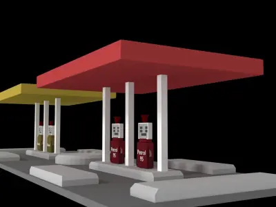 Petrol Station 3D model