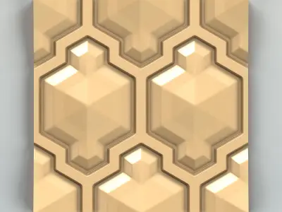 Wall panel 017 3D model