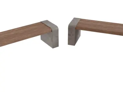 Park Bench 03 Low-poly 3D model