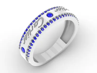 Jewelry Diamond Ring Model RG83 Free 3D print model