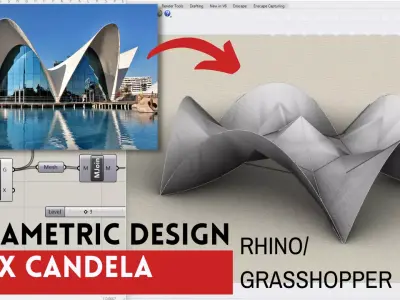 Download Helix Candela Grasshopper Script Rhino 3d Model 3D model