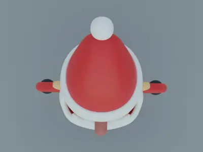 Toy santa 3D model for 3D print 3D print model