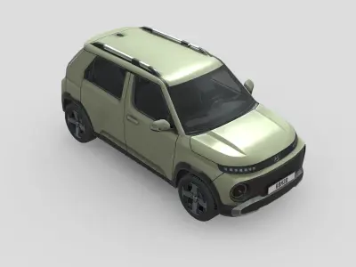 Hyundai Inster 2025 Low-poly 3D model