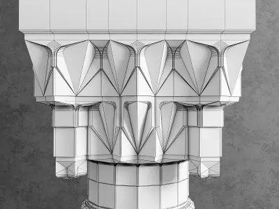 Ottoman column 3D model