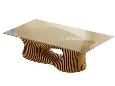 Parametric coffee table 02 3D model