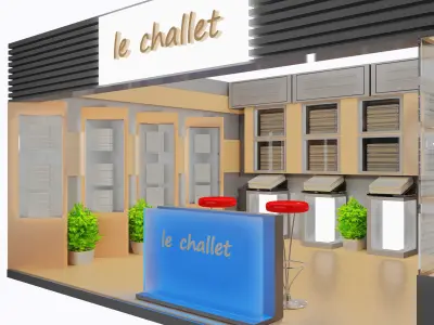  Booth Exhibition Stand a17 3D model