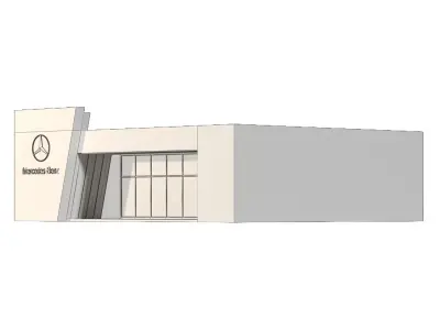 Mercedes Benz Company Low-poly 3D model