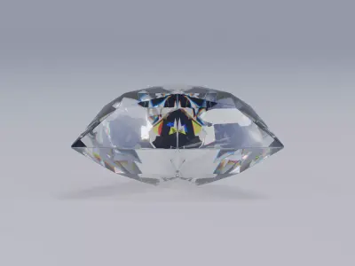 Triangle Diamond Ideal Cut 3D model