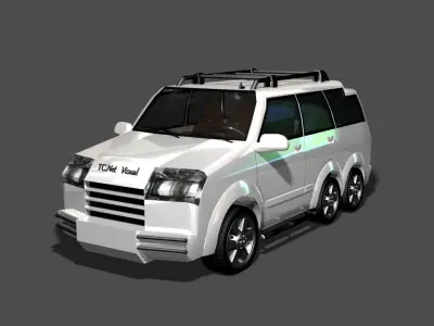 TC New Model Car 02 Low-poly 3D model