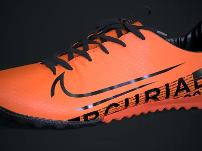 Nike Mercurial Football shoes Low-poly 3D model