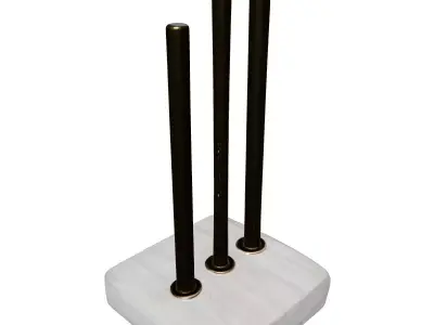 Elegant Marble Gold Table Decor Low-poly 3D model