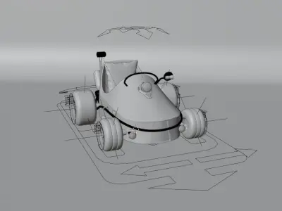 Gokart - Mini Racing Car 3D model