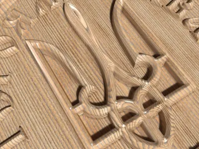 Coat of arms Ukrainian symbols-002 3D model