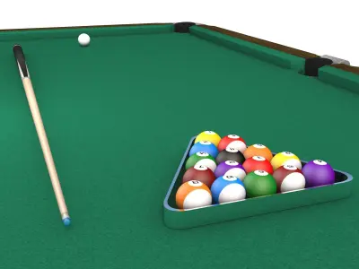 Pool Billiard Table  3D model