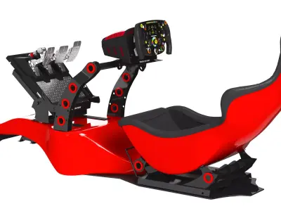 RSeat RS Formula V2 Racing Simulator Seat 3D model
