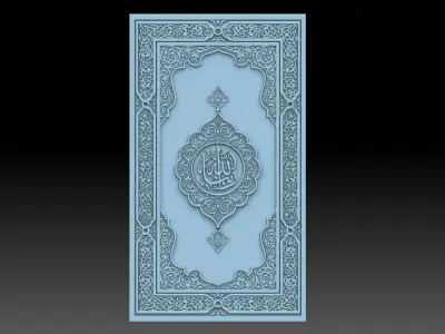 Ornament door with ornate design 3D print model