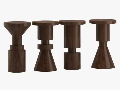 Anna Karlin Chess Bar Stools 3D model