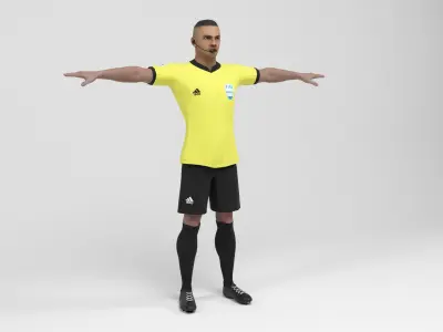 Referee 2 soccer 3D model