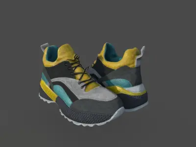 SCI-FI SNEAKERS Low-poly 3D model