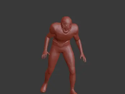 Football Player 14 Poses 3D model