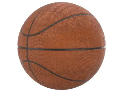 Basketball Textured 3D model