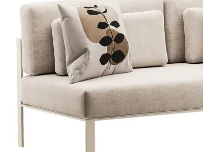 Solanas Sectional Sofa 3D model