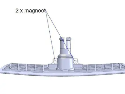 Tesla Model Y Rear Tow Hook Cover - EU Version 2020-2023 3D print model